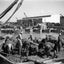 Workers at Tel Aviv Harbor